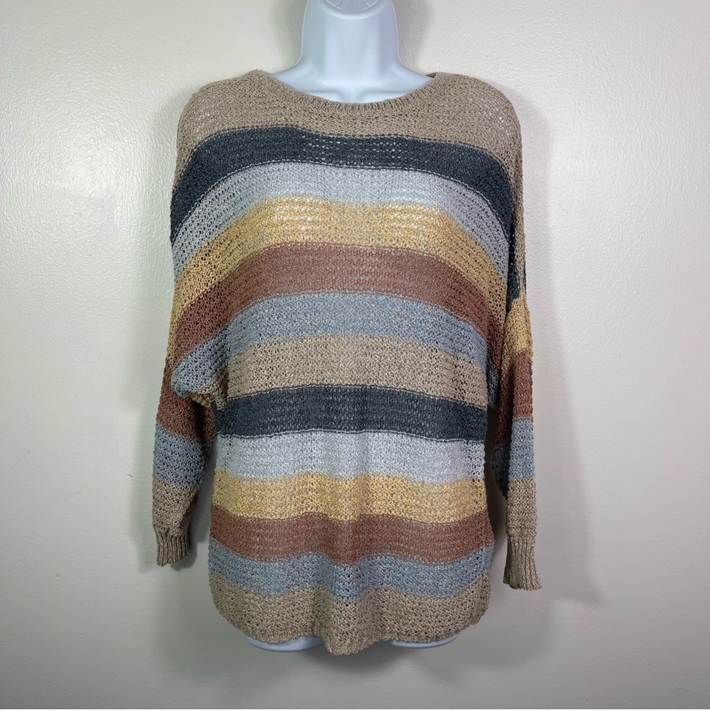 Anthropologie Alya Lightweight Colorful Sweater